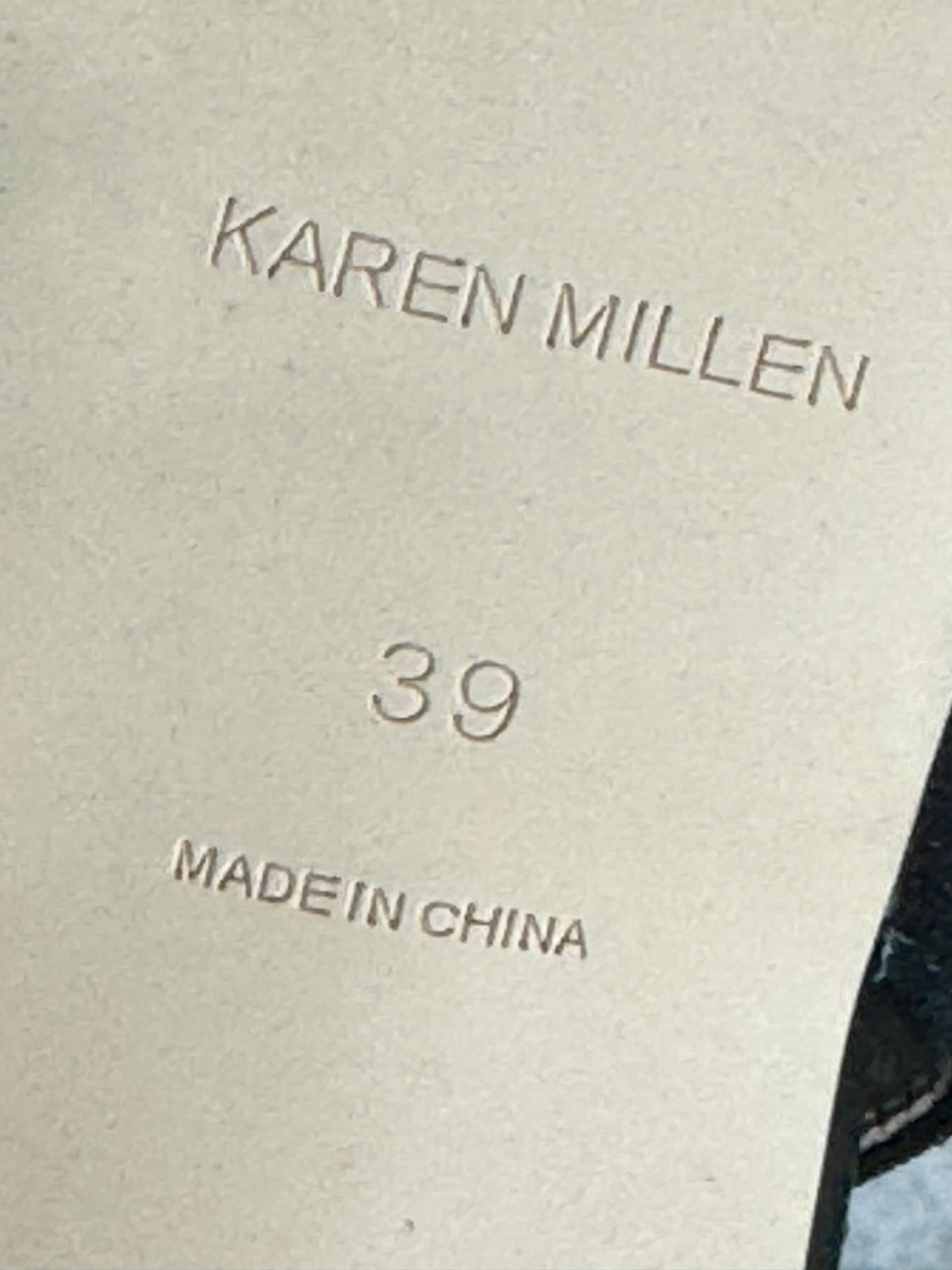 Karen Millen ladies suede shoes, open back, size 39