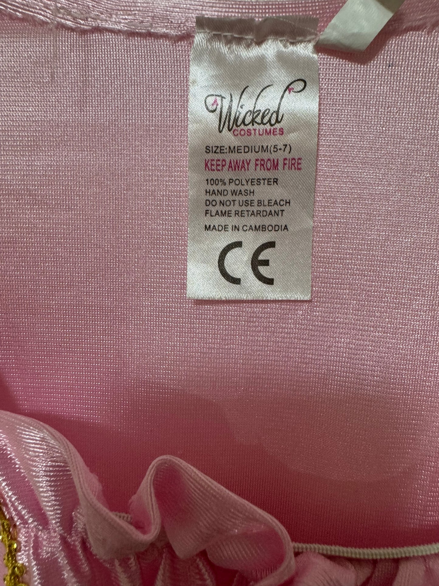 Fancy Wicked pink dress, 7-8 years