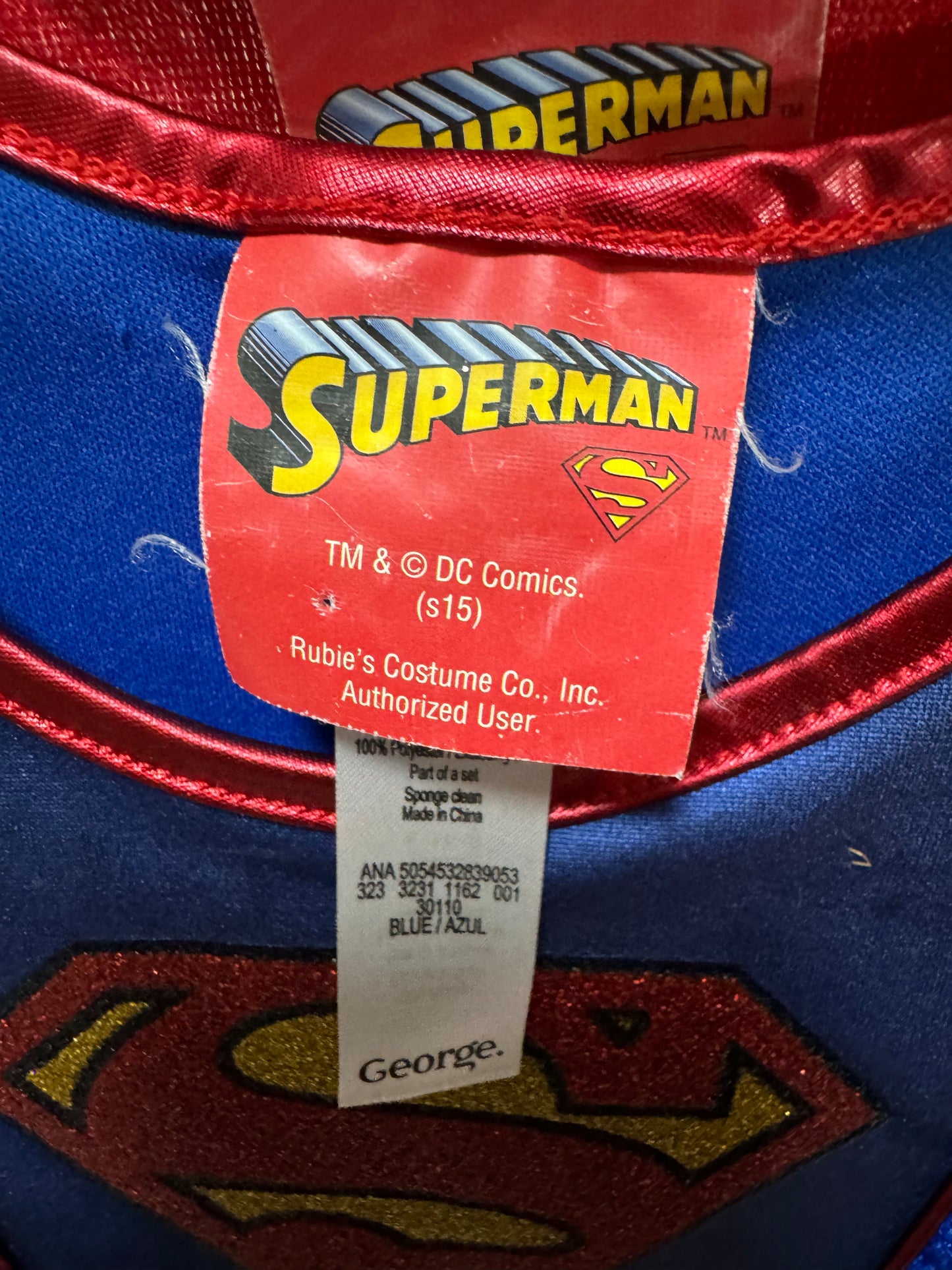 Halloween Party Dress, Superman girl, 5-6 years