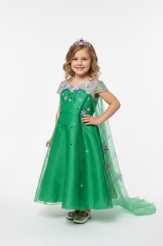 Preloved Fancy green dress, 4-5 years