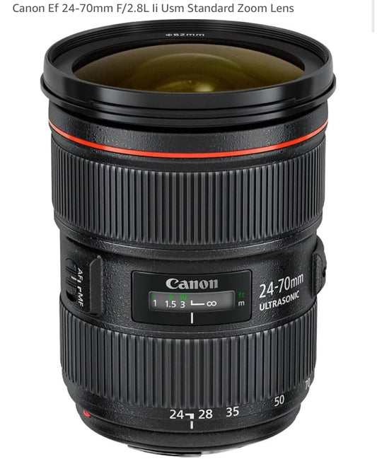 Canon zoom lens EF 24-70 f 2.8 L II USM