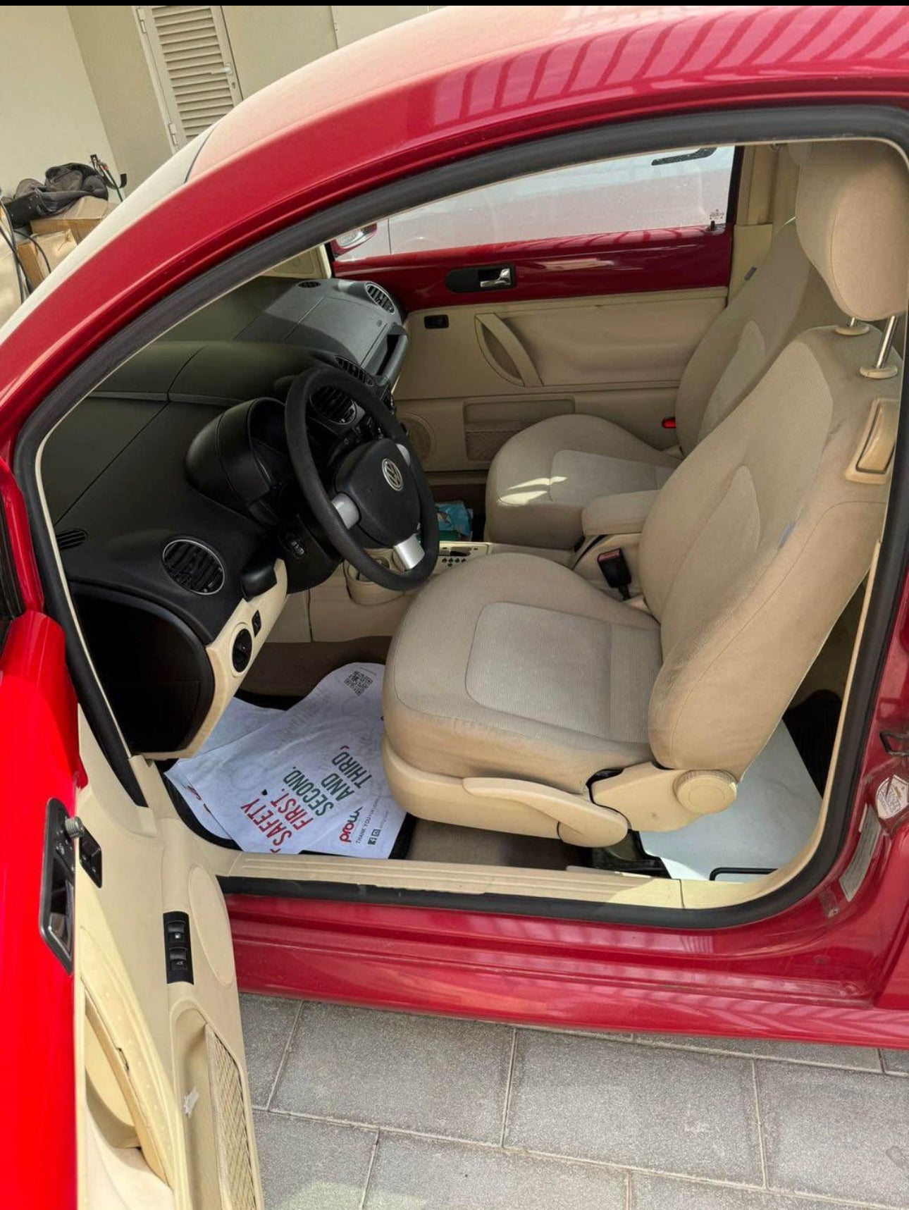 Volkswagen Beetle, 2010 model, red