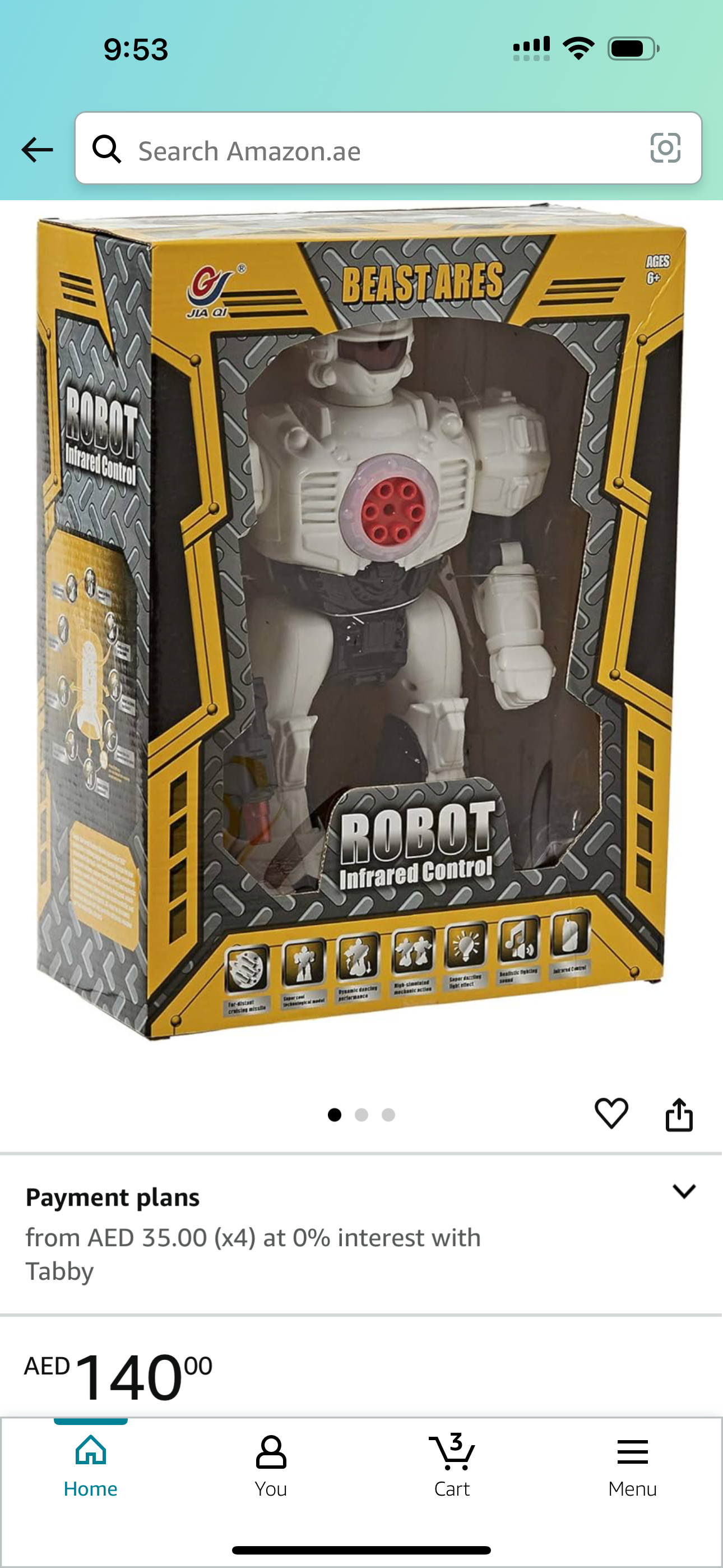 Battery operated robot