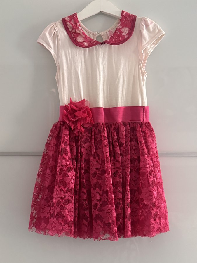 Preloved Pink Lace Collar Party Dress – Girls
