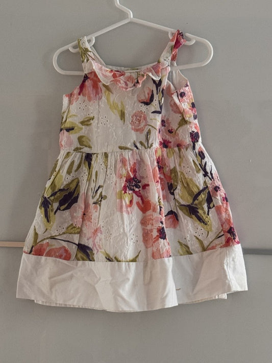Preloved "Dressed Up by Gymboree" Floral Eyelet Party Dress, 2T
