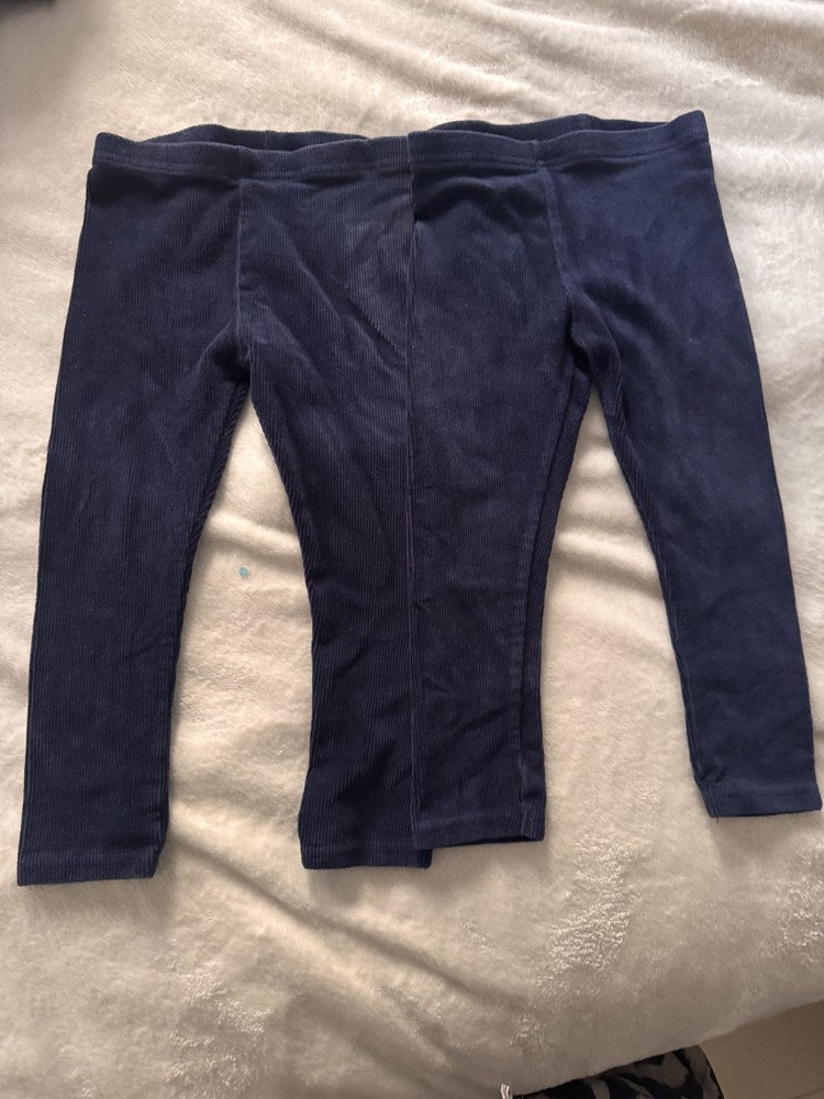 Preloved "Zara" Ribbed Corduroy Leggings for Girls, 5-6 Years