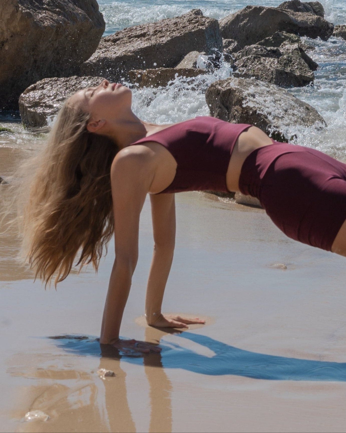 Women's Seacell Sports Bra - Burgundy