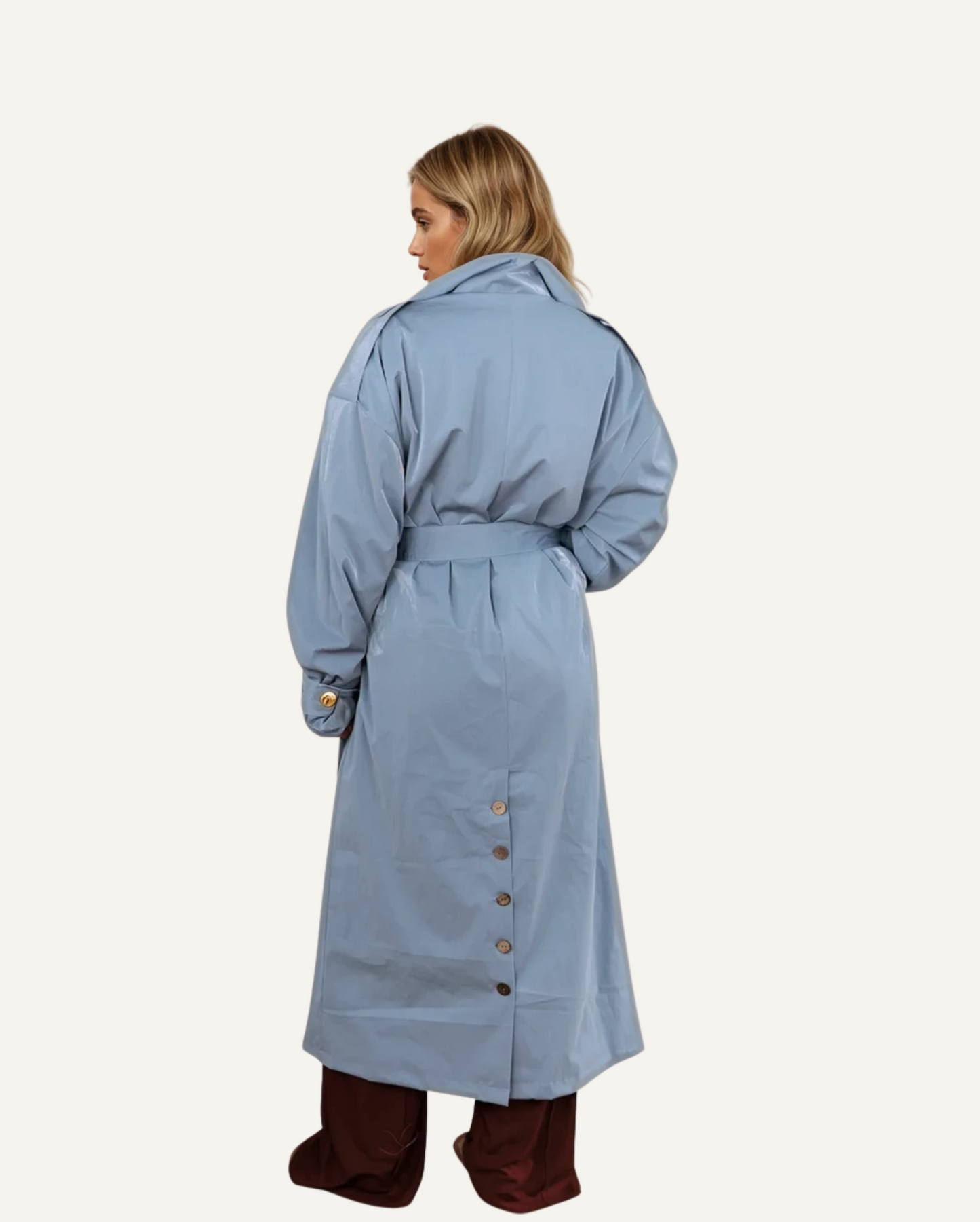 Trench Coat - Light Blue