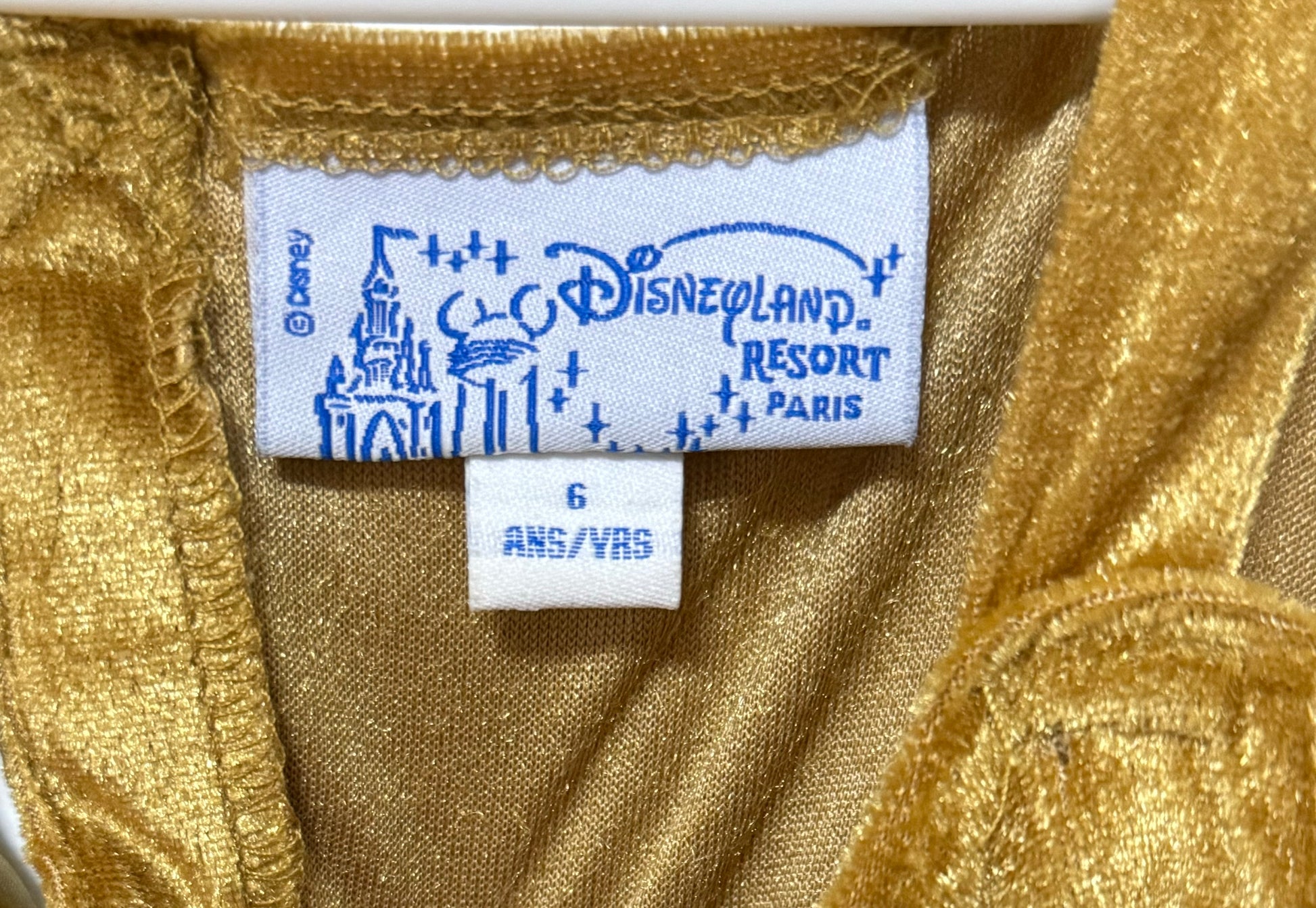 princess golden dress 6-8 years