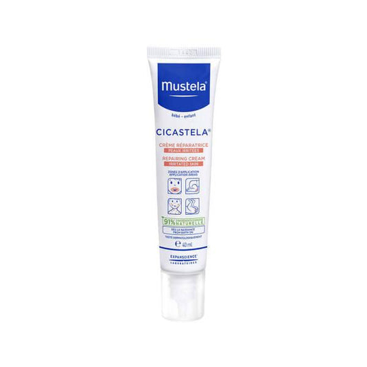 Mustela Cicastela Moisture Recovery Cream 40ml - Gentle Baby Moisturizer for Sensitive Skin