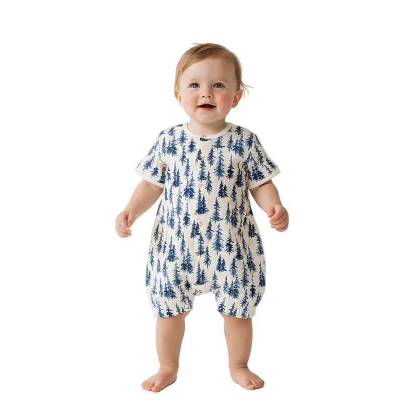 Indigo Forest Bamboo Newcastle Mini Romper