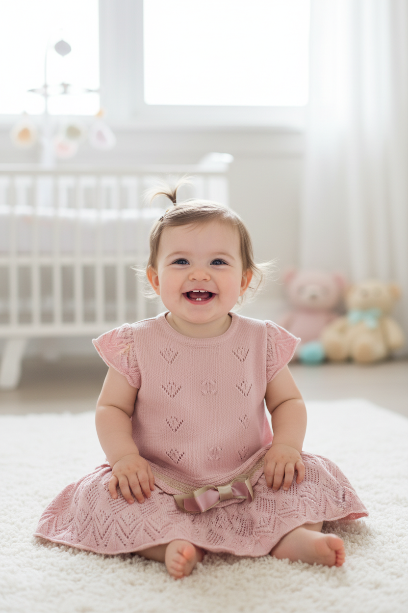 Preloved "Bonbon" Baby Girl Dress, 6 months