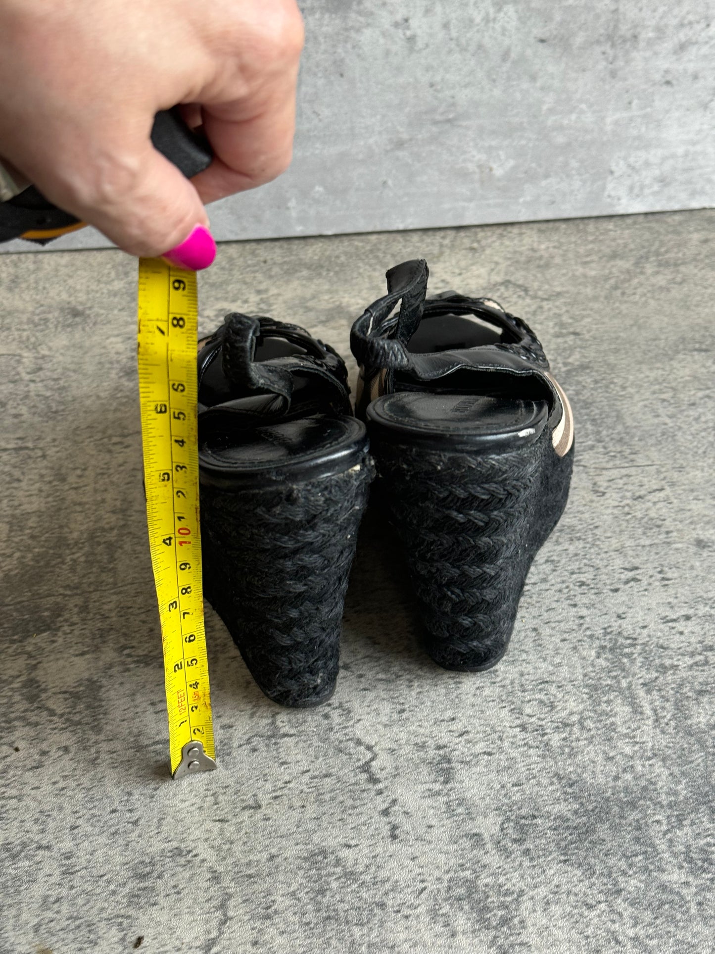 Burberry Ladies Wedged Shoes, size 40