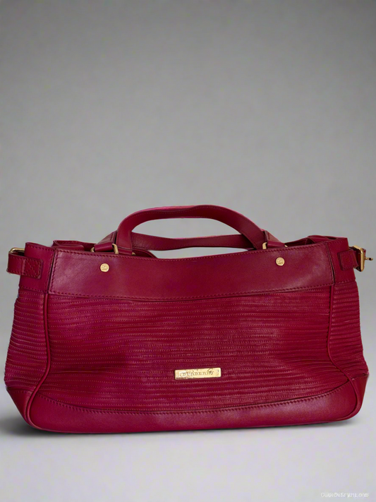 Burberry Pink Leather Handbag