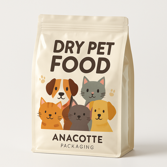 16 oz / 1 lb / 500g Custom Dry Pet Food Bags - Freshness, Durability and Brand Impact