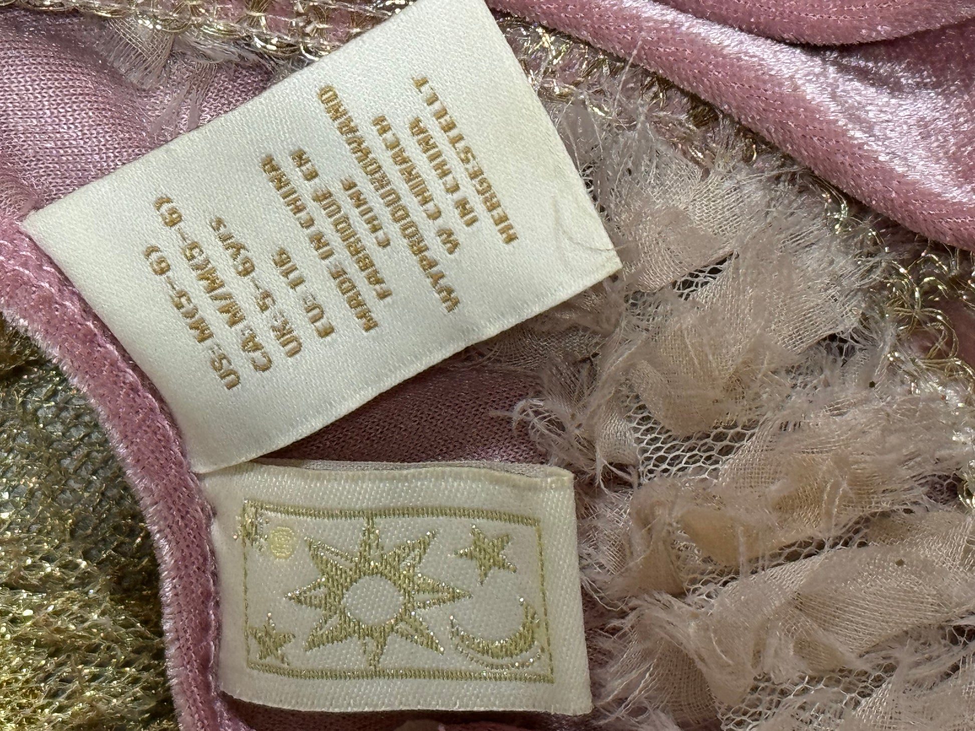 "I want to be" luxury velvet gown for 5-6 years