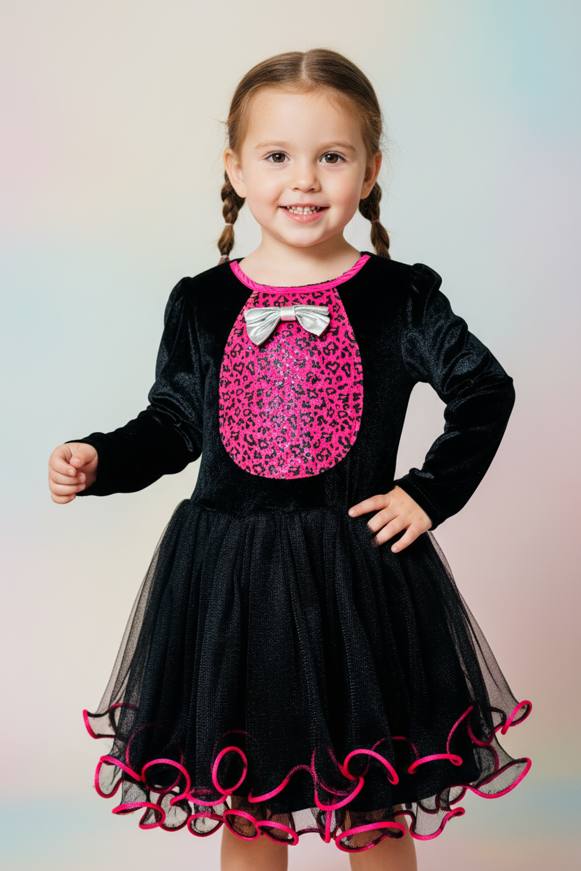 Preloved Black Cat costume dress for a 3-4 years old girl