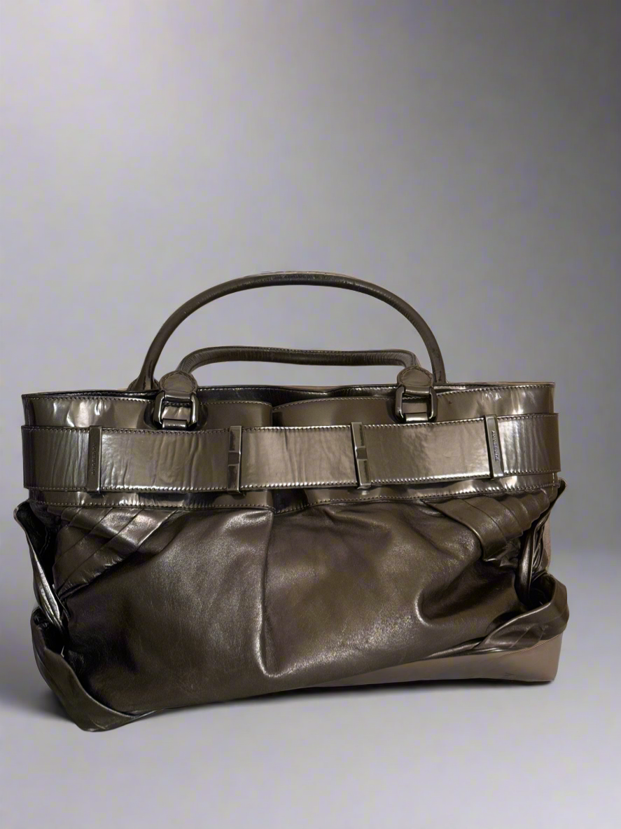 Burberry charcoal grey large bag