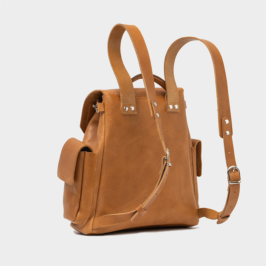 Leather backpack - Chatelet (Forest Green)
